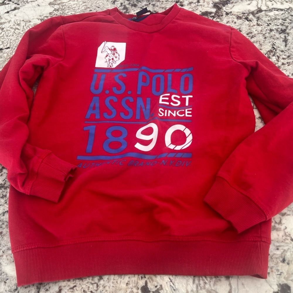 U.S. Polo Assn. Red Boy’s Sweater-size‎ L